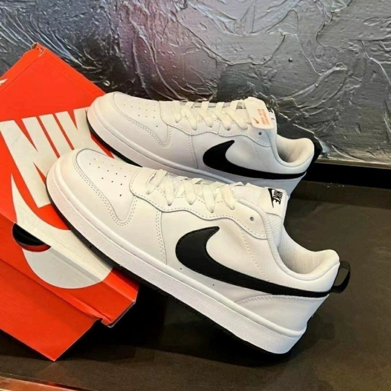 Кроссовки GS retro низкие (Putian) унисекс, кампус‑стиль — классические бело‑чёрные, размеры 36–44