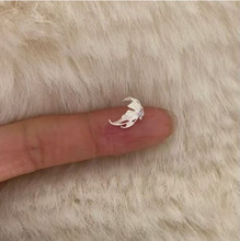 绝美天使羽翼耳骨S925耳钉精致新款翅膀高级锆石气质耳环耳饰