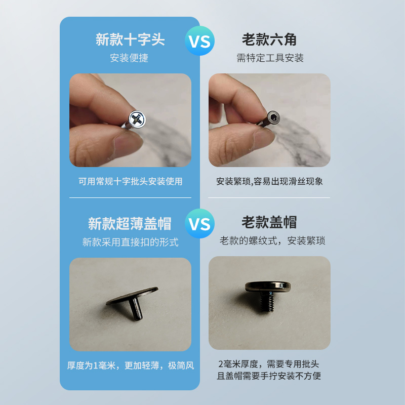 높은 세트 스크류 장식 커버 셀프 태핑 기계 와이어 스크류 캐비닛 서랍 핸들 스크류 캡 긴 캐비닛