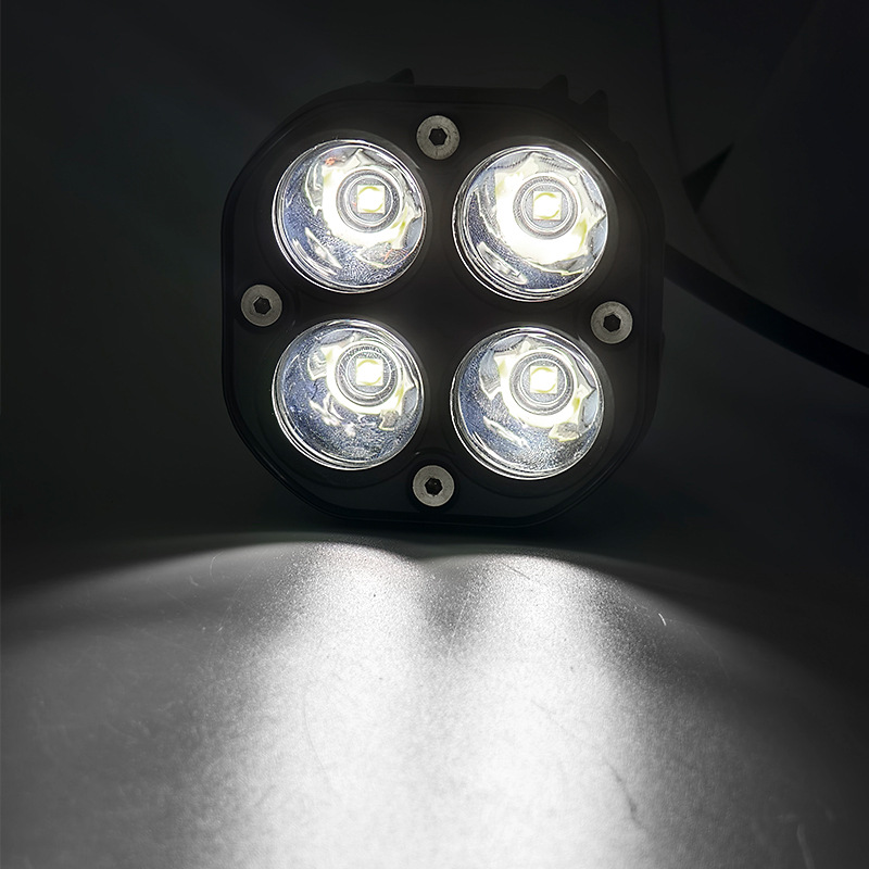 Motorcycle Electric Vehicle Four-Leaf Clover Super Bright Led Spotlight 40W Work Light Car Off-Road Headlight Modified Car Light