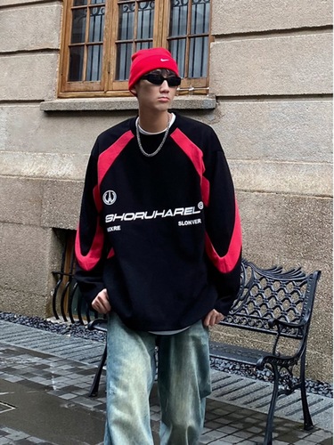 Men's Spring/Autumn American Streetwear Casual Heavyweight Advanced Loose Motorcycle Jacket