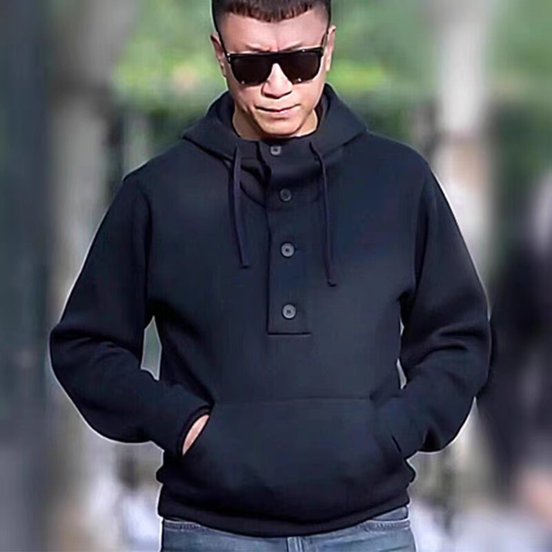 Sun Honglei same style turtleneck sweater men's autumn and winter fashion brand 2023 new Ruan handsome high-grade long sleeve warm hoodie Sun Honglei same style turtleneck sweater men's autumn and winter fashion brand 2023 new Ruan handsome high-grade long sleeve warm hoodie