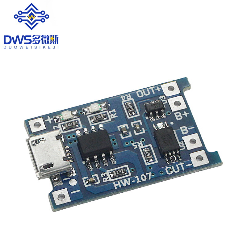 TP4056 1A锂电池专用充电板 冲电器 充电模块 MICRO接口 麦克USB