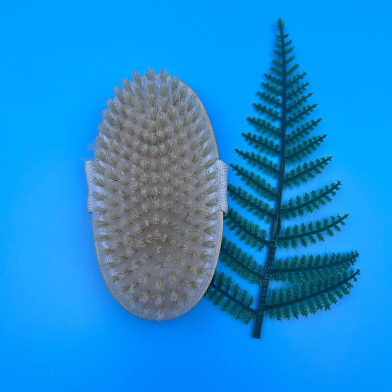 Cross-Border Bath Brush, Lotus Wood Bath Brush, Body Brush, Boar Bristle Brush, Cleaning Massage Brush, Back Brush, Dry Scrub Brush