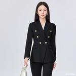 女商务套装时尚小西装外套高端修身职业工作服美容院店长前台工装