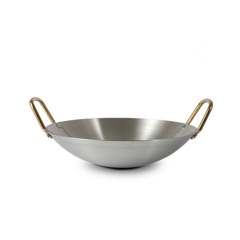 加厚不鏽鋼鍋仔加厚酒精鍋家用幹鍋火鍋戶外炒菜酒吧鍋酒店用品