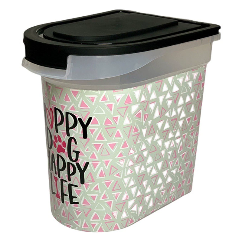 Новый трансграничный пластиковый контейнер для хранения зерна и корма для животных, 10 кг/27 л, с герметичной крышкой и влагозащитной пленкой внутри