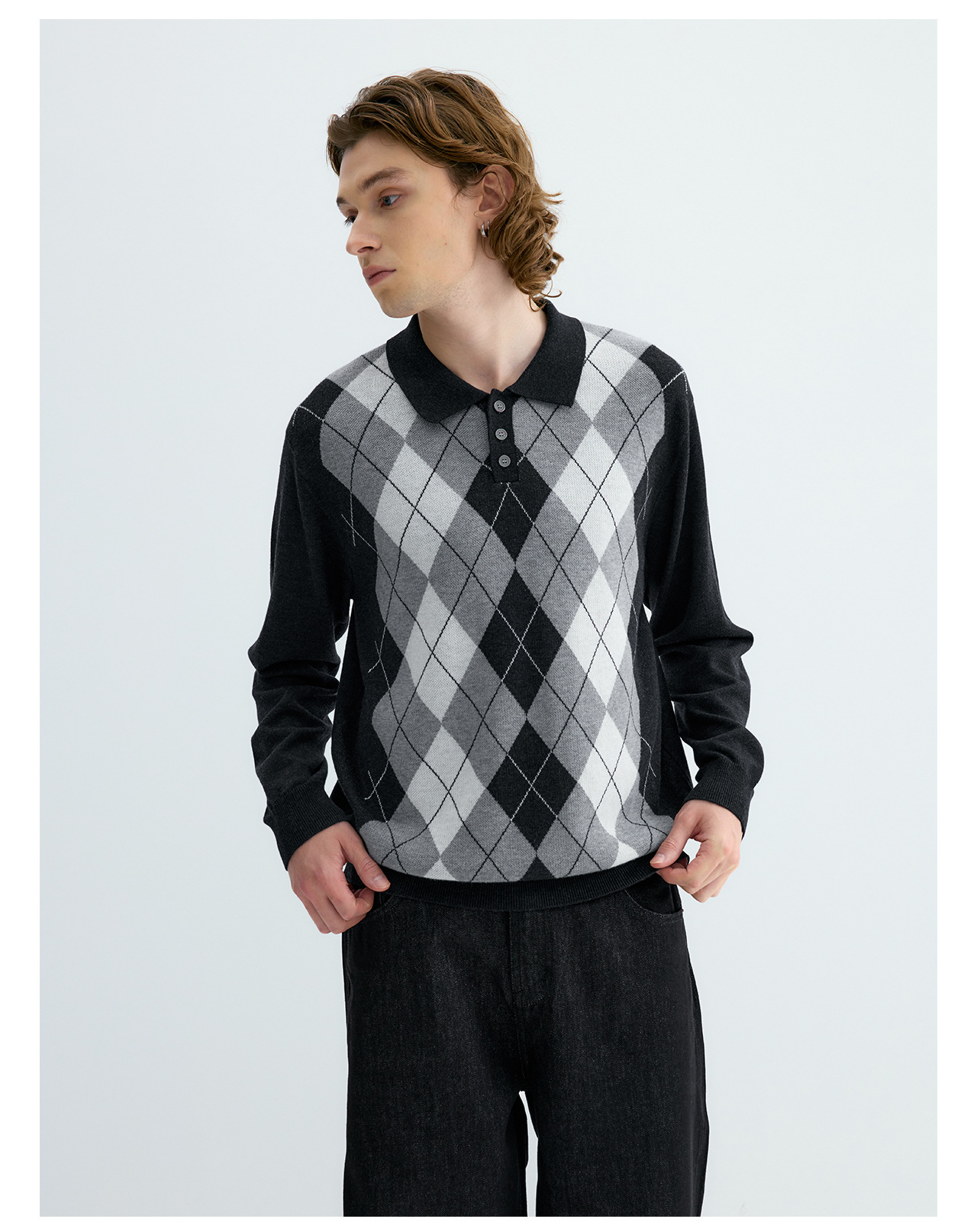 UNF Ralph Plaid 300g Polo Sweater