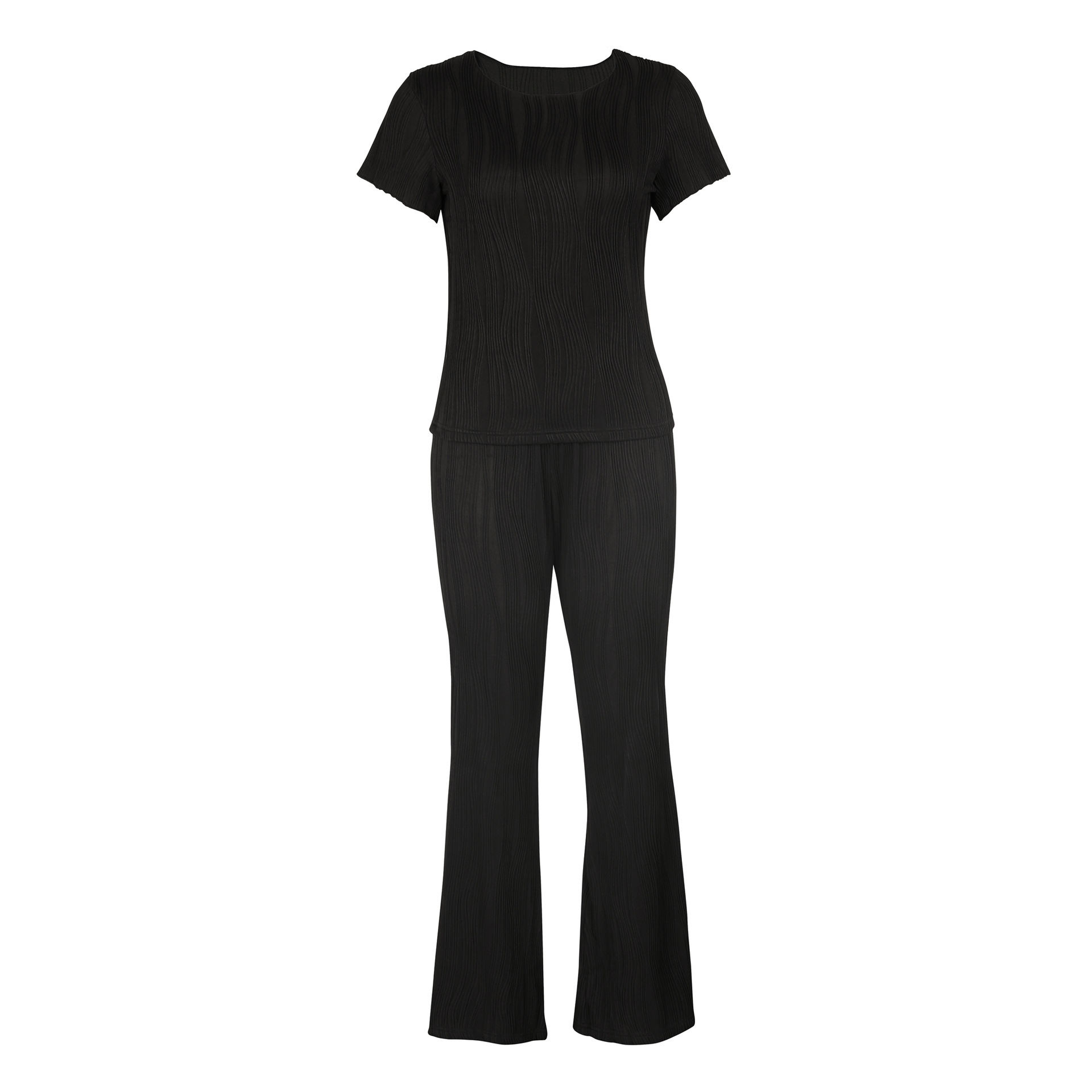 473g Weight Long Sleeve Sleeve Length Spandex, Polyester Fabric Type Pant Co-ord Set Sets Type 2 Pieces Set Quantity Holiday, Daily Occasion Round Neck Neckline Slim Fit Type Solid Color Pattern Summer, Spring Season Women's Gender Elegant, Streetwear Style Holiday Daily Women's Elegant Streetwear Solid Color Spandex Polyester Pant Co-ord Set Pants Sets 40