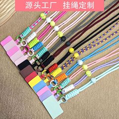 人気の新型カラー携帯電話のストラップ付き携帯ケース固定パッド付きの首の斜め掛け携帯チェーンの卸売り