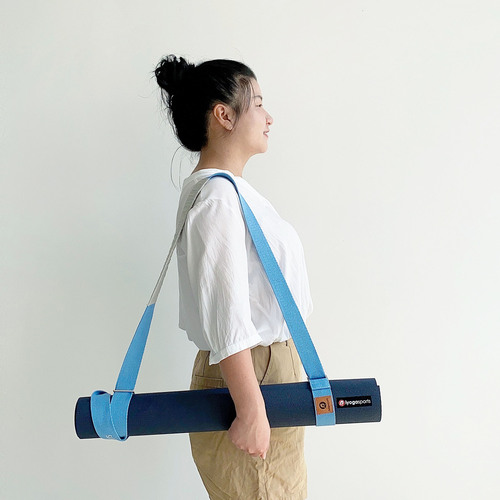 Frog's same style pure cotton high quality yoga mat strap storage strap 6ft yoga mat sling can be customized with logo