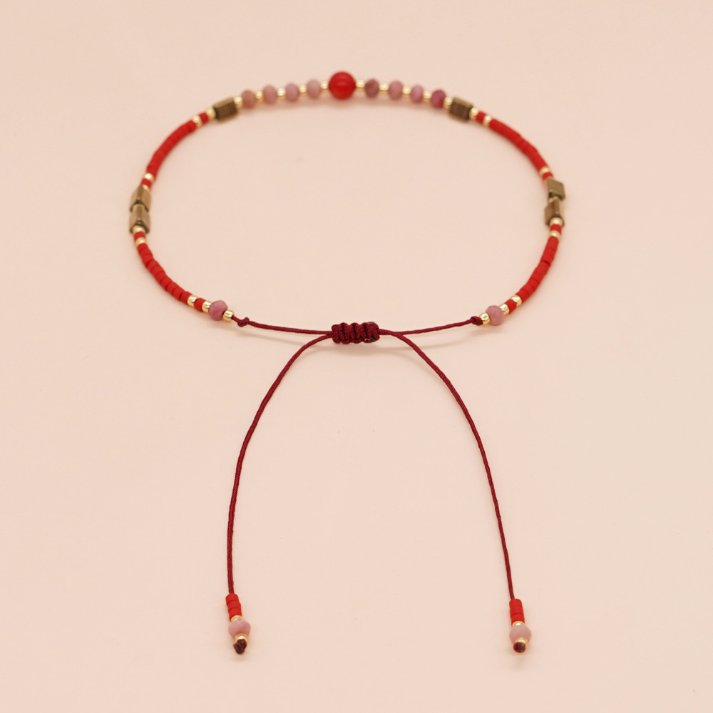1 Piece Bohemian Geometric Glass rope Womenu0027S Bracelets