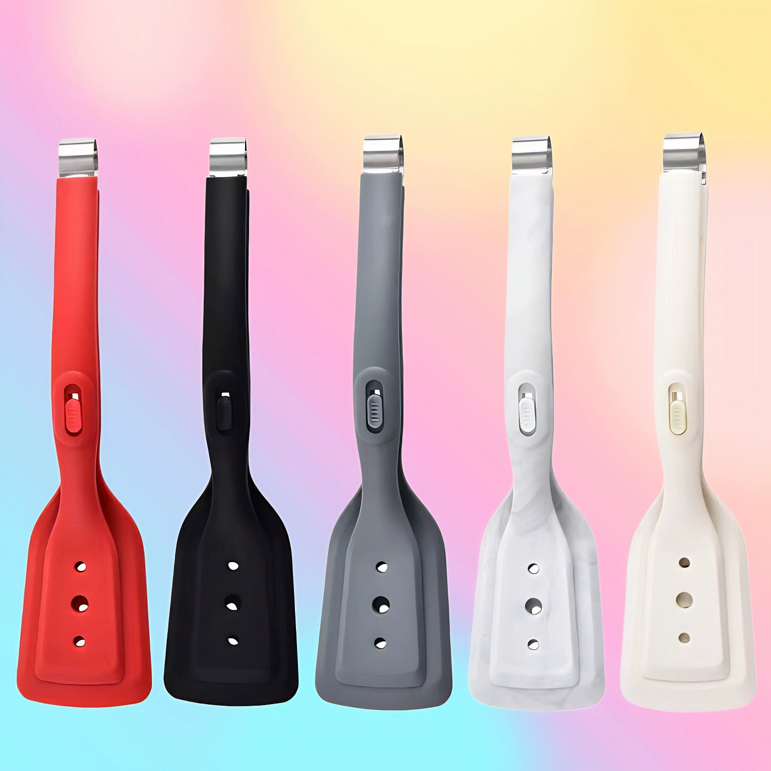 Зажим для лопаты 2-1 силиконовый зажим для лопаты Многофункциональный жареная рыба стейк зажим из нержавеющей стали лопатка для еды зажим