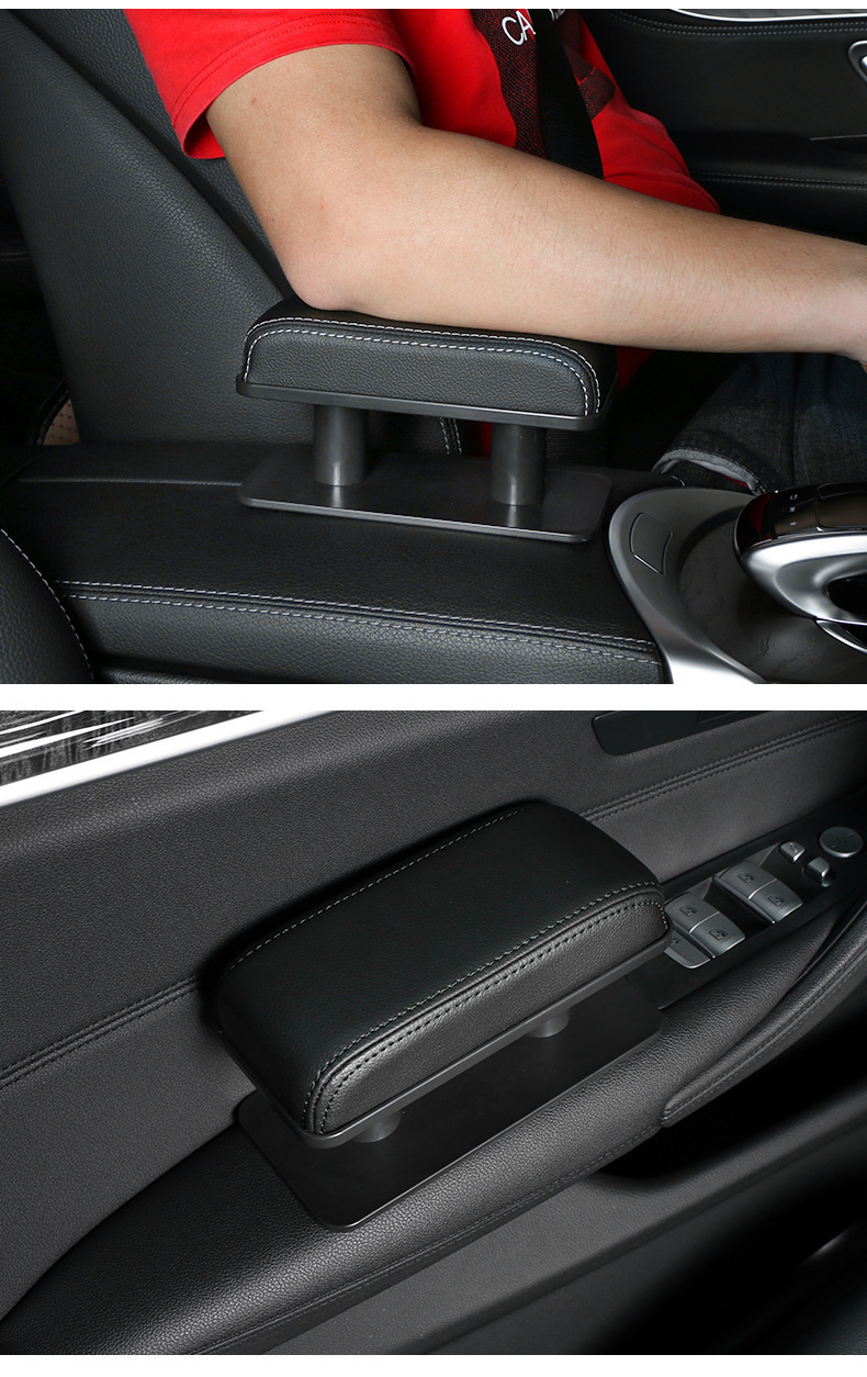 Universal cross-border direct sales from manufacturer: leather height-increasing pad, central armrest box, adjustable armrest pad, left elbow rest