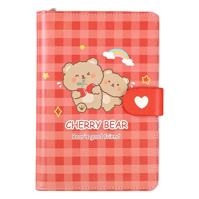 Simple ins estilo de hojas sueltas cuaderno desmontable cuaderno de cuero suave bobina cuaderno chica lindo hebilla magnética cuaderno libro