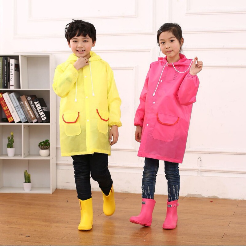 Children's raincoat girls' boys' baby raincoat girls' rain-proof clothing kindergarten one-piece Children Children's poncho