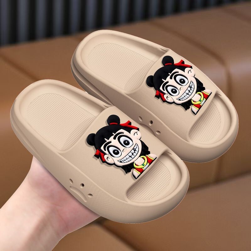 Nezha Children's Slippers for Boys and Girls Summer Cartoon Bathing Home Bathroom Non-Slip Outdoor Baby Slippers Nezha Children's Slippers for Boys and Girls Summer Cartoon Bathing Home Bathroom Non-Slip Outdoor Baby Slippers