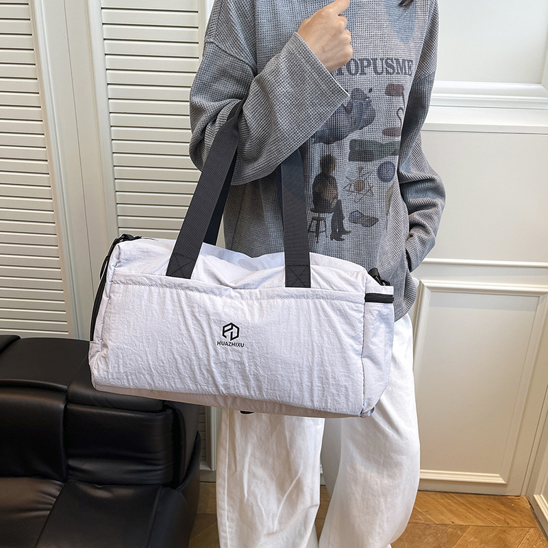 Cross-Border Handbag Women's Korean Version 2025 New Style Literary and Fresh Single Shoulder Diagonal Travel Bag Large Capacity Yoga Bag