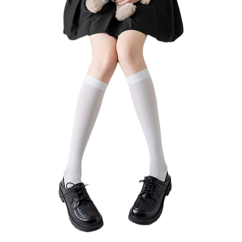 Thin Breathable Socks for Women, Velvet Calf Leg Socks, Pressure Socks, Jk Anti-Odor Sweat-Absorbing Over-The-Knee Socks for Spring, Autumn, and Winter