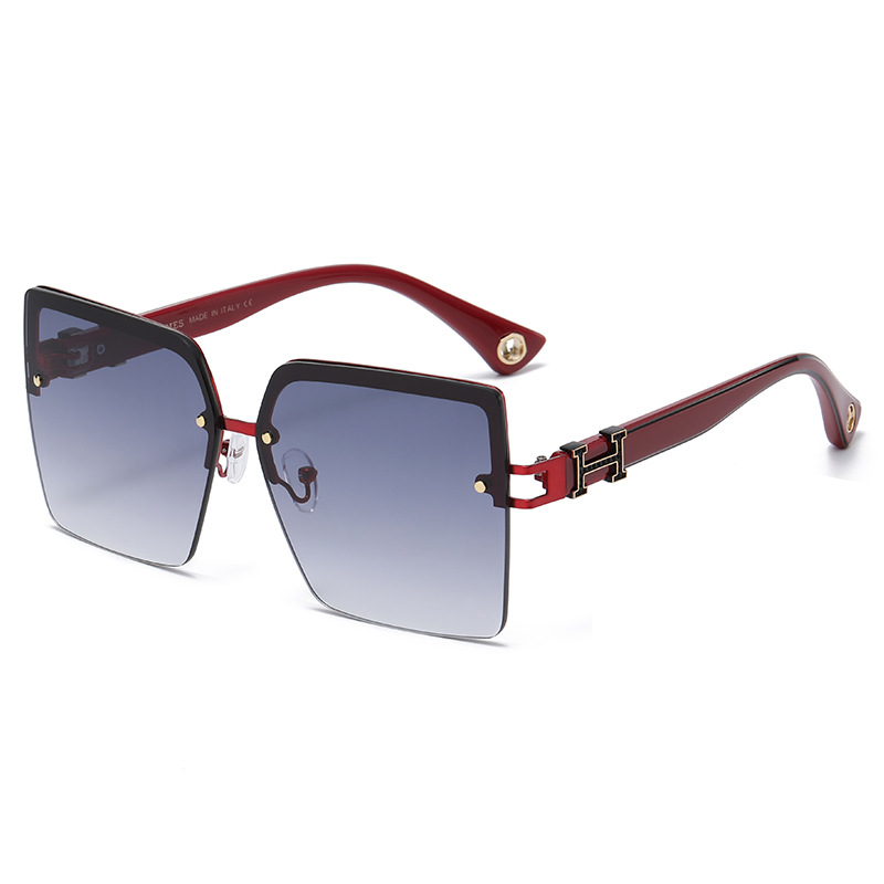 Personaliséiert Bréifdekoratioun, trendy stilvoll grouss Këscht Sonnebrëller, Internet Promi, Fuer Sonnebrëller_voghion.com