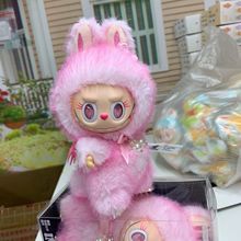 潮玩新品拉布布小天使挂件改娃labubu小首领搪胶毛绒公仔吊卡摆件