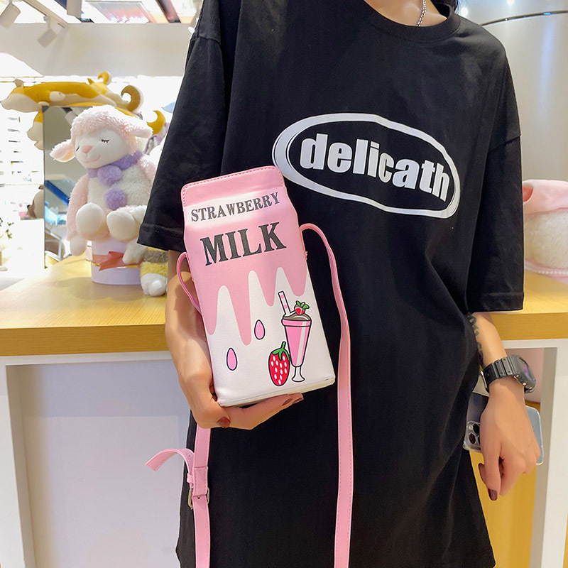 Small Pu Leather Fruit Square Buckle Crossbody Bag display picture 43