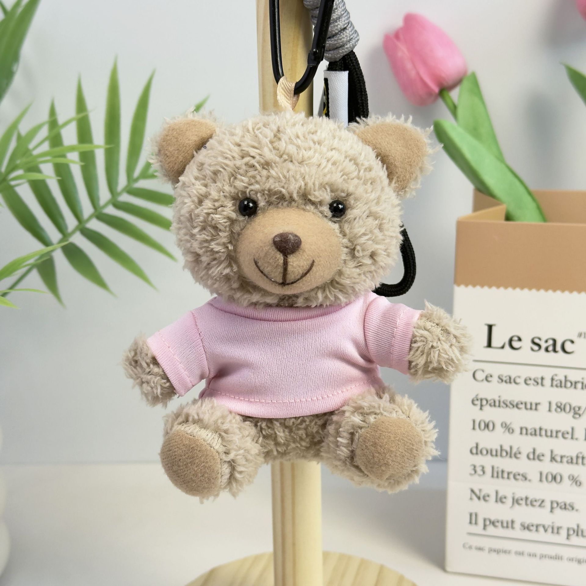 Suéter Teddy Bear Keychain bolsas colgantes muñecas de peluche creativas lindas gafas piloto Teddy Bear