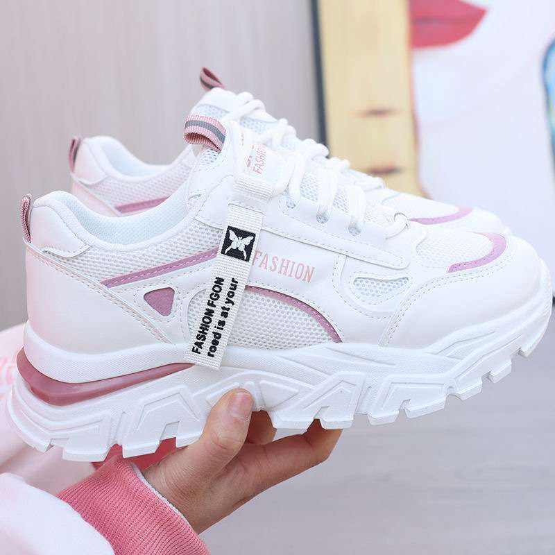 Zapatos de papá zapatos de mujer súper calientes zapatos de mujer de todo fósforo nuevos zapatos casuales de suela gruesa de primavera y verano 2025