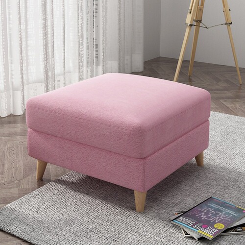 Fabric sofa footrest living room technology cloth imperial concubine footrest solid wood Nordic shoe changing stool collapsed single footrest