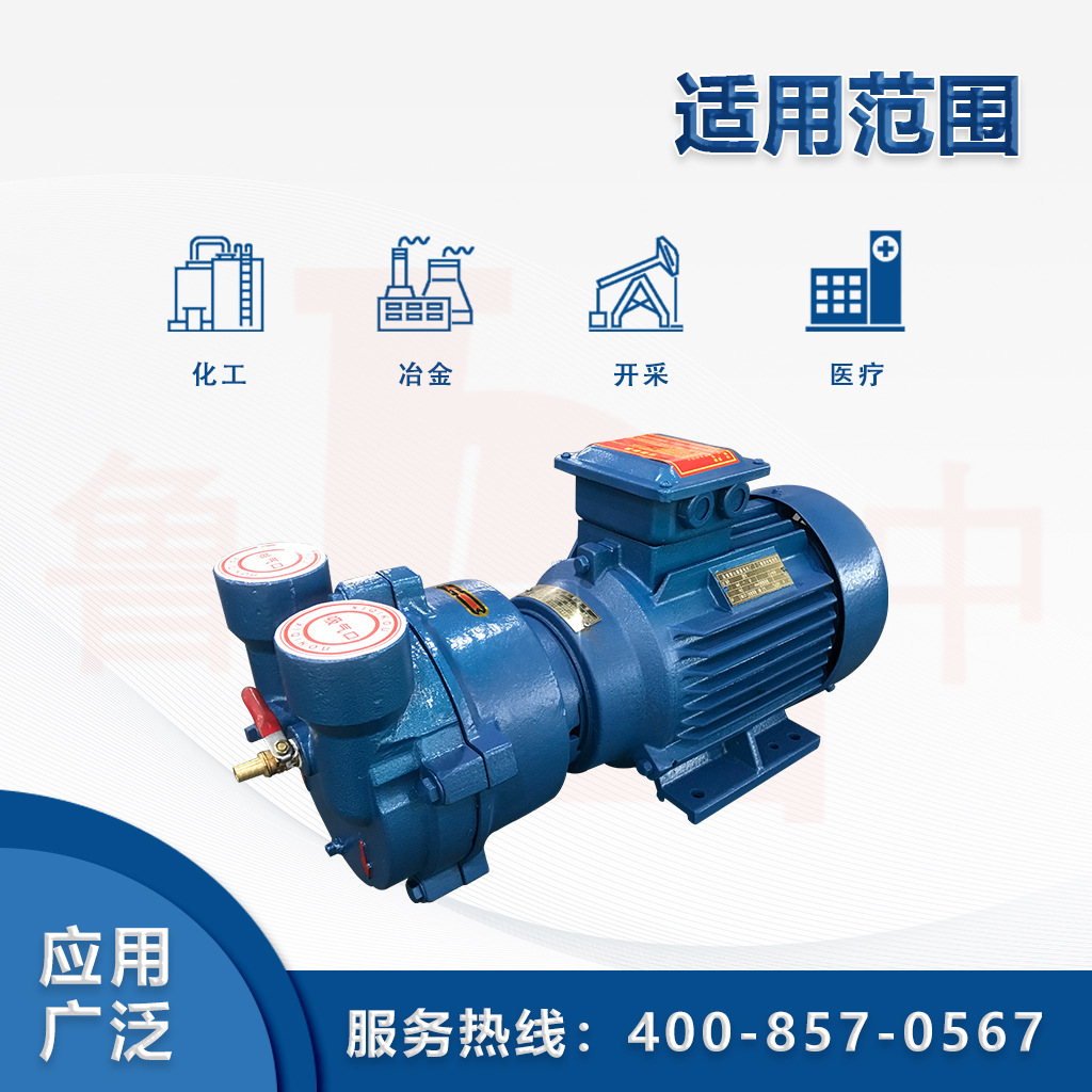 2BV2070真空泵博山源头厂家直供水环式真空泵不锈钢叶轮鲁中牌