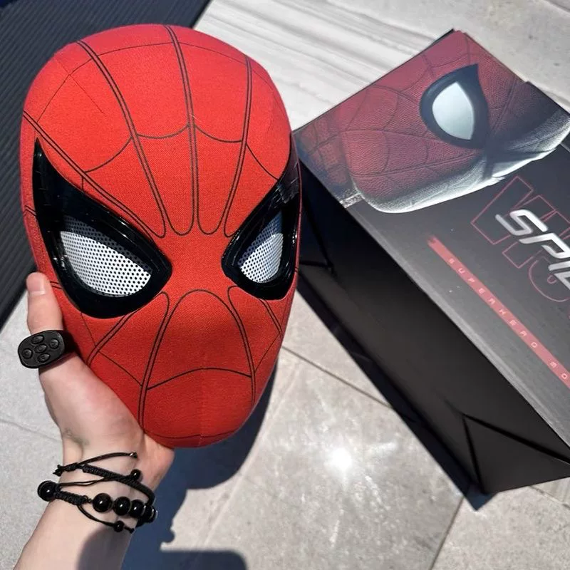 Movable electric mask, heroes, helmet, Spiderman