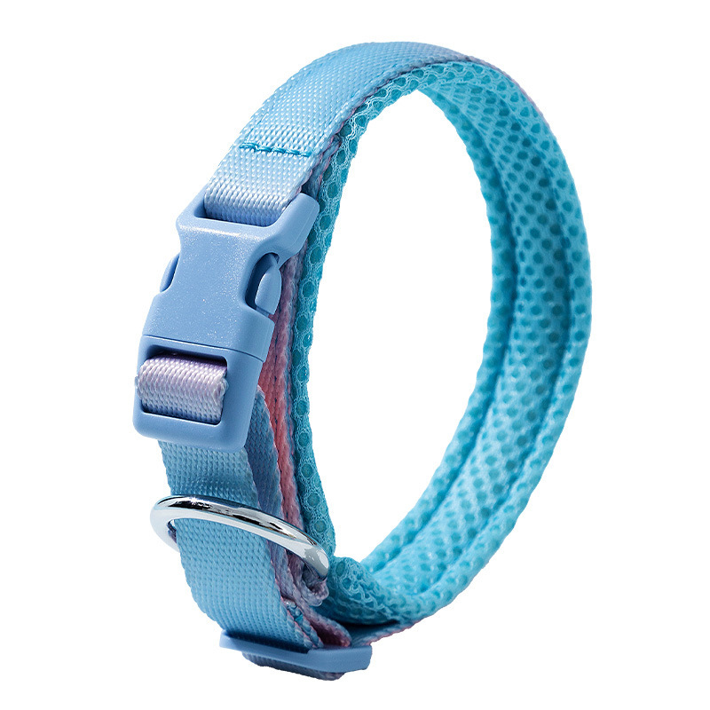 Collar ajustable de color gradiente al aire libre cuerda de tracción para perros grandes cuerda para perros para caminar cuerda para perros para mascotas artículos de salida