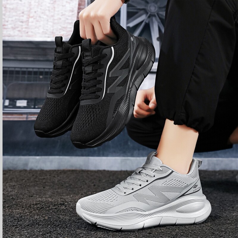 Spring and summer men's sports shoes, mesh breathable running shoes, versatile and lightweight men's casual shoes, foreign trade wholesale travel shoes