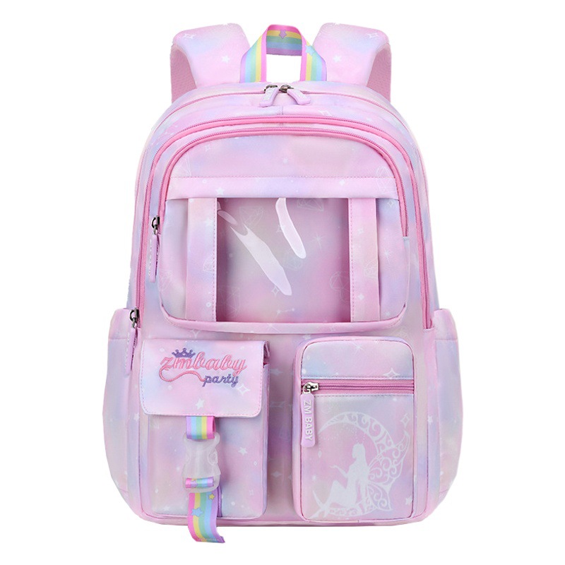 Nuevo estudiante de escuela primaria bolsa de escuela femenina de grado 1-6-9 dibujos animados lindo niños bolsa ligera casual mochila de gran capacidad