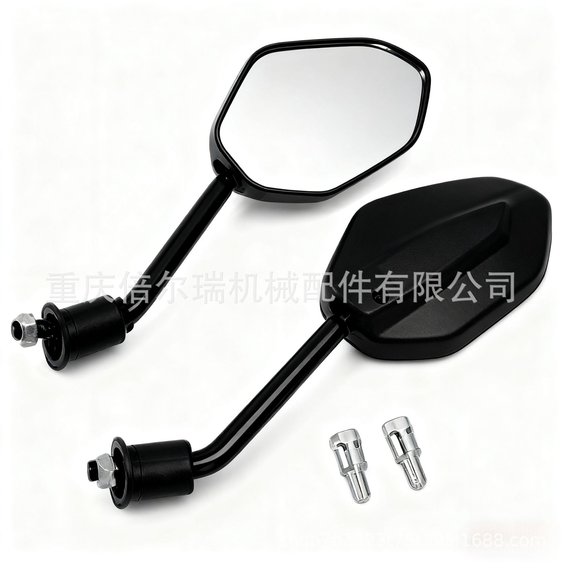 Espejo retrovisor de motocicleta 10MM 8MM montaje de rosca de alta definición ajustable espejo plegable retrovisor