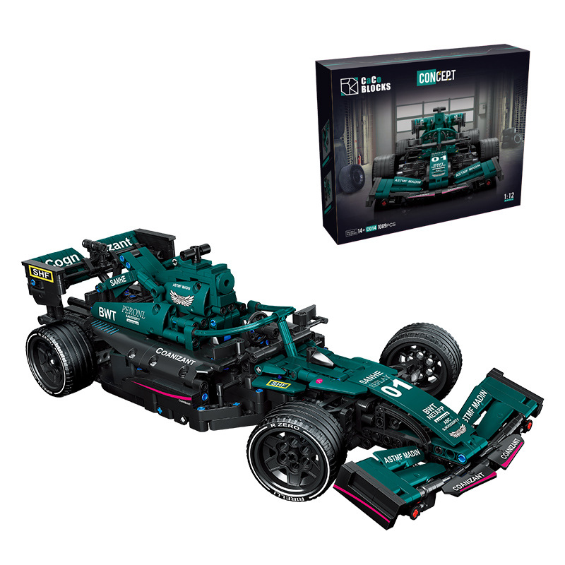Kaka C016F1 Fórmula coche de carreras de montaje modelo de tecnología maquinaria pequeñas partículas de montaje de bloques de construcción de juguete C014