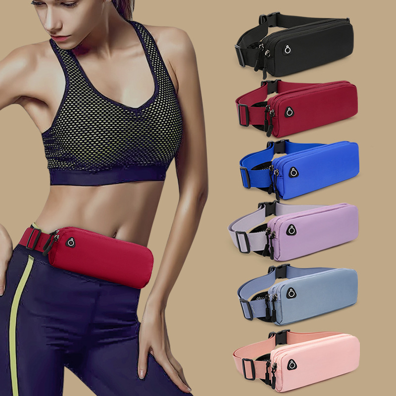 New Outdoor Running Sports Chest Bag Men's Oxford Cloth Water-repellent Mobile Phone Cashier Bag Multi-function Large Capacity Waist Bag