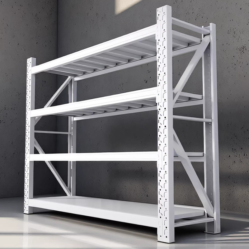 Warehouse Shelves, Multi-Layer Supermarket Heavy-Duty Storage Racks, Basement Household Goods Storage Racks