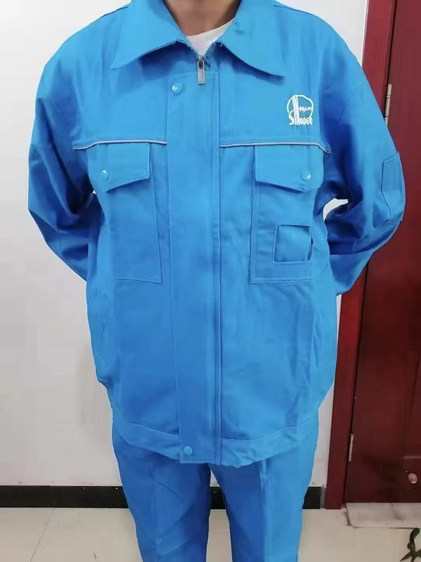 Sinopec 石油綿作業服メンズ春と秋の純綿耐摩耗性厚みのある自動車修理服工場エンジニアリング溶接服|undefined