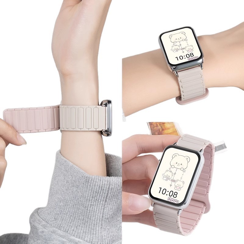 Xiaomi Mi Band 9Pro 時計ストラップ磁気 8Pro 時計リストバンド 7 新しい Redmi watch5 シリコーン 4 ファッションに適しています|undefined