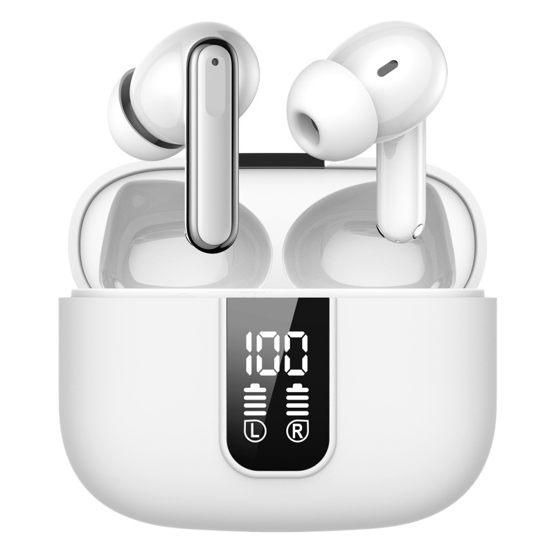 Audífonos Inalámbricos Bluetooth Y40 con Cancelación de Ruido Dual ANC+ENC, Pantalla Digital de Energía, Modelo Privado Transfronterizo, Gran Venta