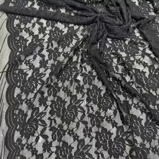 定制弹力锦氨压纱牡丹花面料蕾丝Lace花边 布料绣花睫毛花边