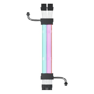 Motherboard 24pin graphics card DIY power module line rgb luminous line cpu dual 8p Rainbow Line 5v divine light synchronization