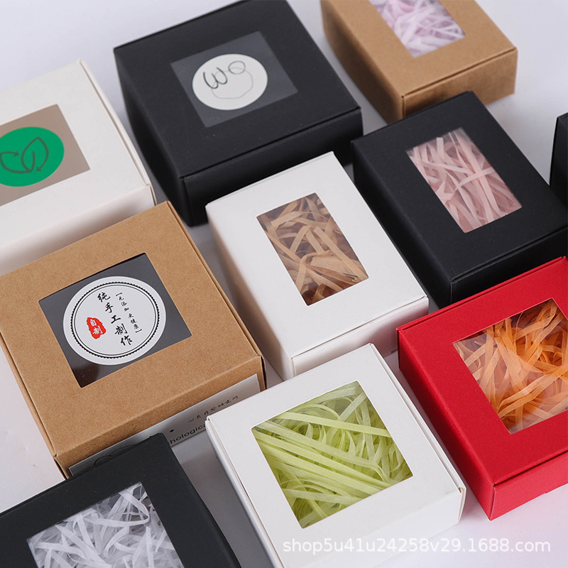 Handmade Soap Discount Packaging Box Ins Style Universal Kraft Box Gift Box Tea Cold Process Soap Paper Box Colorful