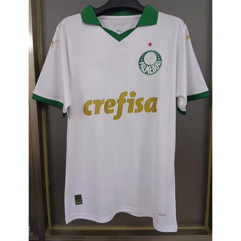 Camiseta de Fútbol del Palmeiras de Poliéster Personalizable y Manga Corta para Deportes