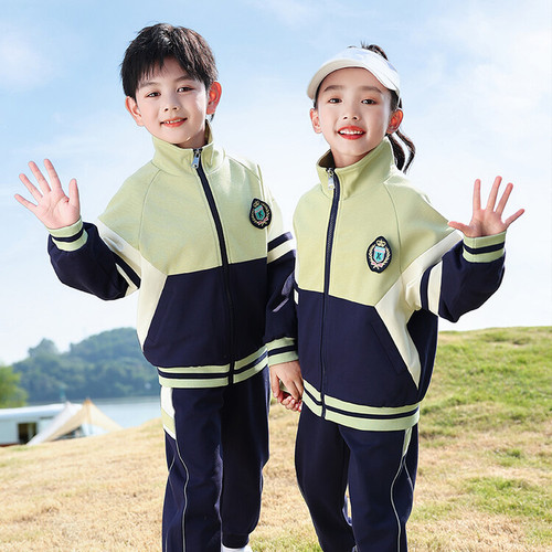 Kindergarten uniforms, spring and autumn clothing, children's sports meet uniforms, primary school uniforms, first grade class uniforms, three-piece set