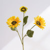 Xiangyang Flower Yellow Sunflower Flower Home Decoration Simulation Flower Manufacturer Wedding Road Guotu Wall Pseuda Dy1-2185