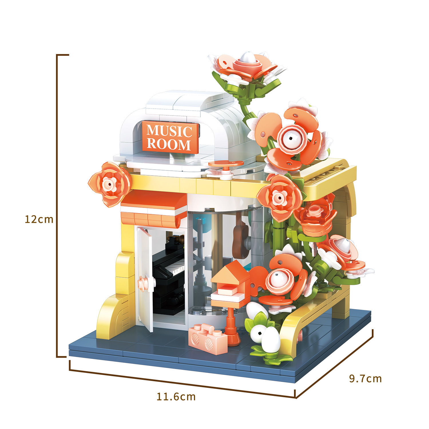 Zhe Gao612005 - 008 encontró la florista de la ciudad vista de la calle de bloques de construcción de decoraciones de regalo de cumpleaños para chicas