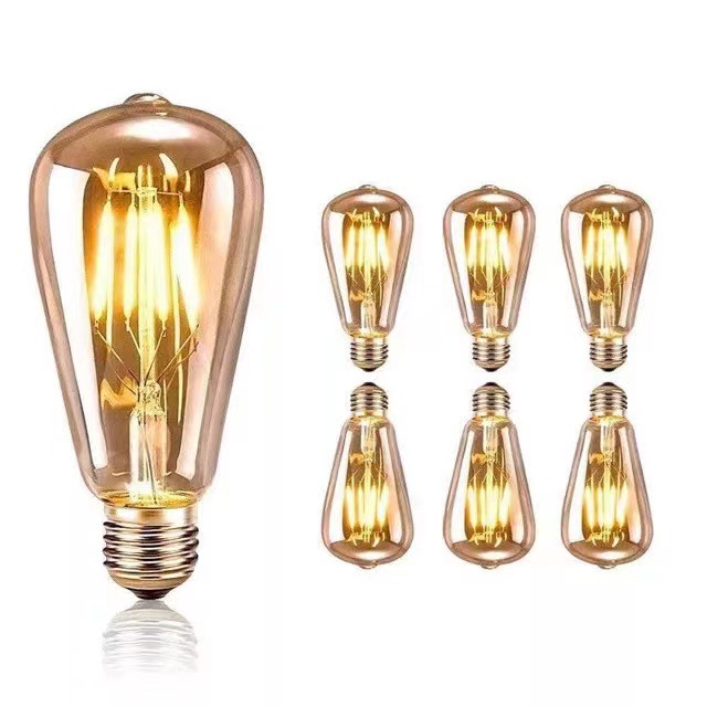 Edison estándar americano 110V bombilla E26 tornillo LED lámpara de filamento retro lámpara ahorro de energía bombilla fuente de luz fábrica al por mayor