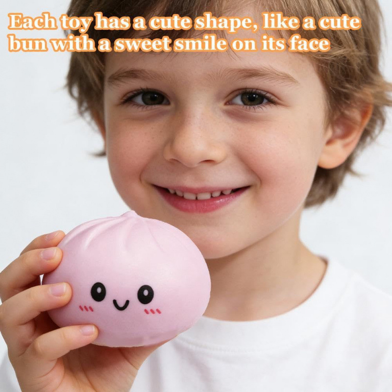 Dumpling Squishies Toy Simulación dumpling pellizco juguete de descompresión dumpling juguete torcido